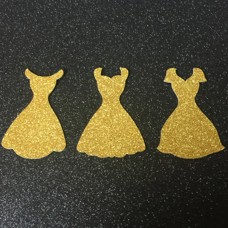 Gold/Silver/Black Glitter Dress Confetti for Bridal Showr Party Decor Anniversary Events Dinner Table Decorations Supplies | Дом и сад