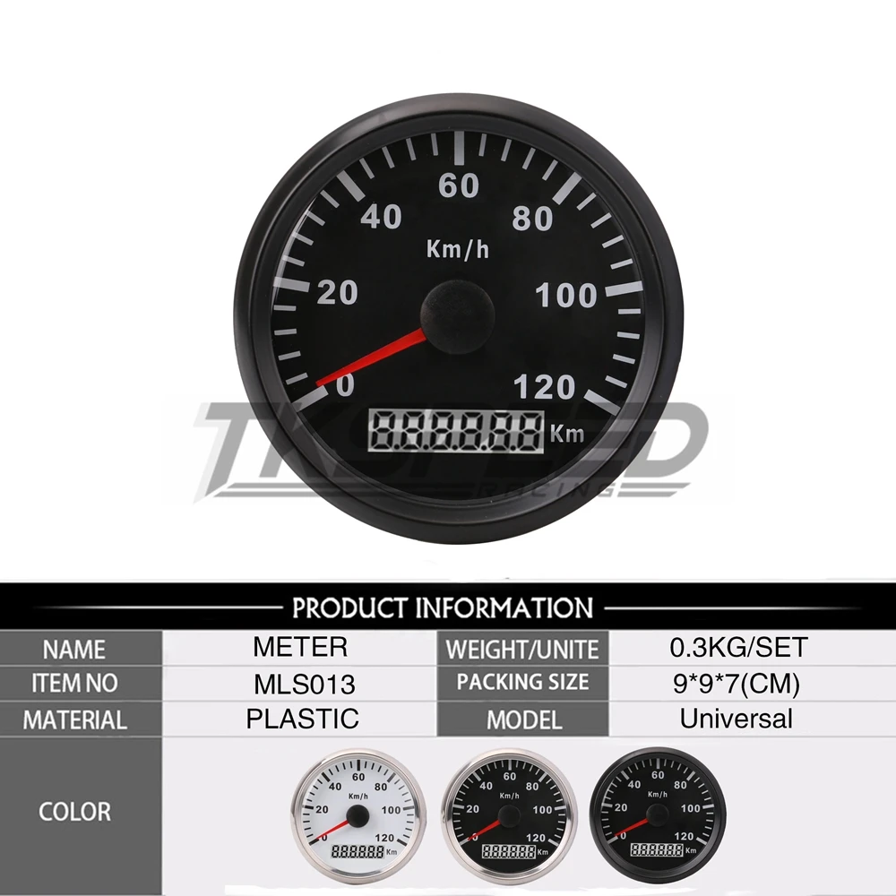 Высокое качество 85 мм 120KMH GPS Спидометр цифровой датчик из нержавеющей стали для