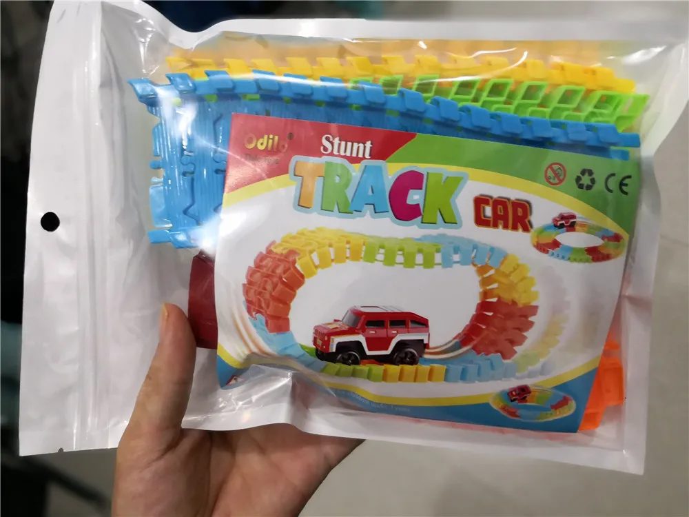 Литье под давлением DIY головоломка игрушка горки трек Электронная сборка