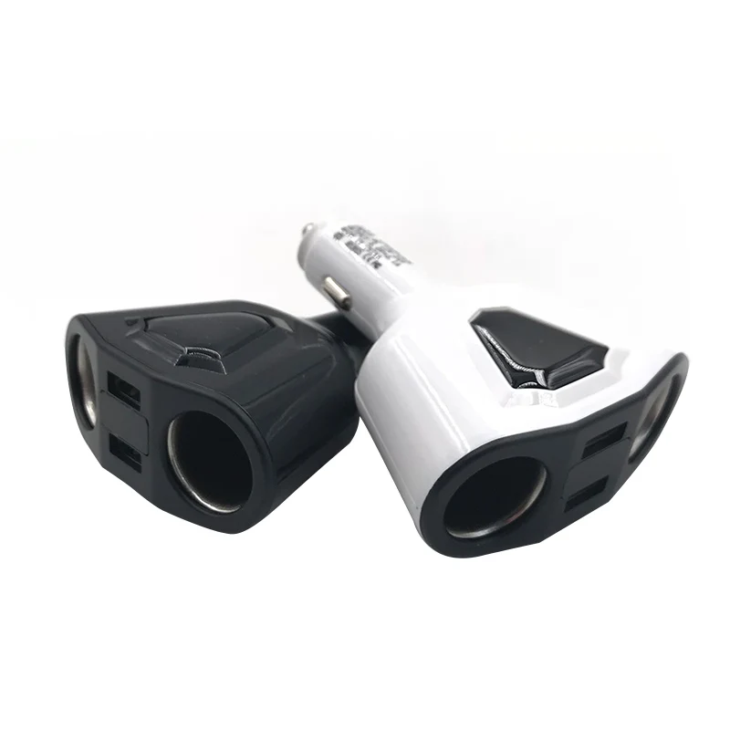 3.1A зарядное устройство для автомобиля с двумя портами USB + 2 розетки 120 Вт мощность