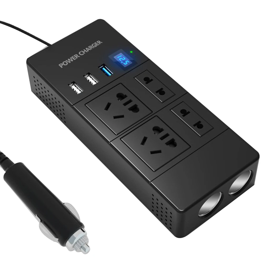 Автомобильный инвертор 200 А 220 Вт 12 В/24 В переменного тока 3 USB порта