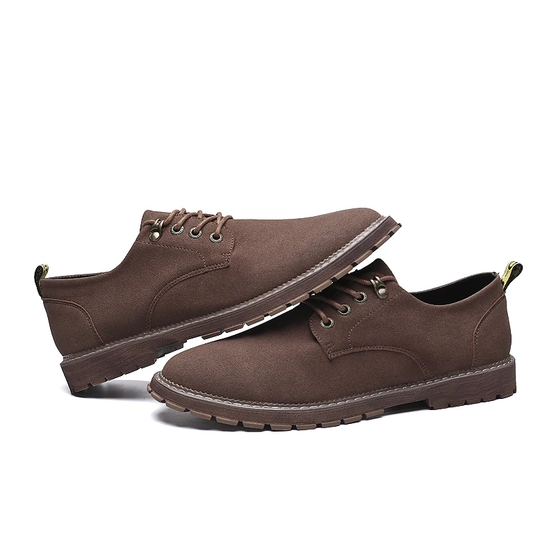 Винтажные мужские кожаные туфли в британском стиле Повседневная дышащая мужская