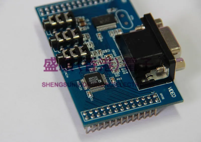 WM8731 TLV320AIC23 ADV7123 цифровой аудио VGA дисплей модуль|module|module displaymodule audio |
