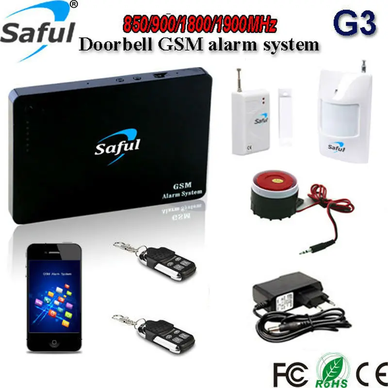 99 беспроводной и 2 проводных зоны quad band голосовые подсказки домашней