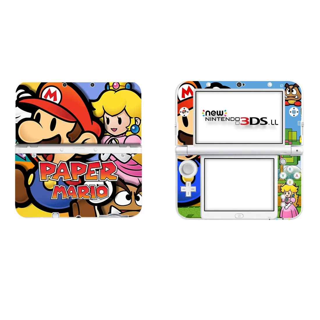 Супер бумага Марио виниловая наклейка на кожу Наклейка для нового 3DS XL Скины Наклейка s для нового 3DS LL виниловая Защитная Наклейка