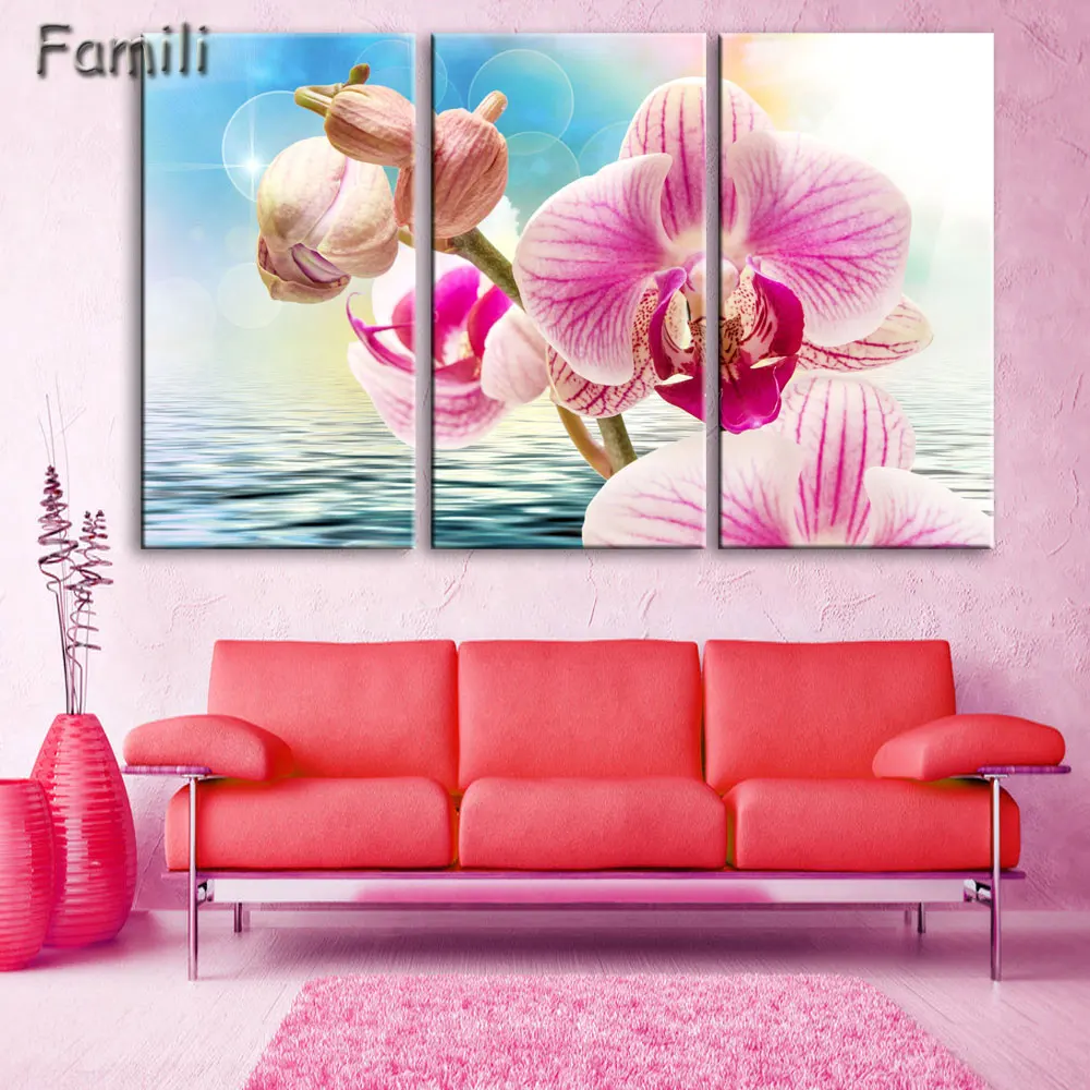 Печатный постер холст настенное художественное украшение орхидеи картина