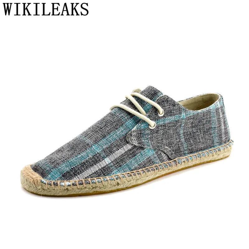 espadrilles men breathable shoes mens canvas shoes casual summer shoes men zapatos de hombre tenis masculino buty meskie - Цвет: 2