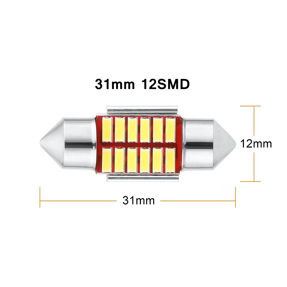 1 шт. гирлянда CANBUS 31 мм 36 мм/39 мм/41 C5W светодиодный ошибок 24 smd Светодиодная лампа