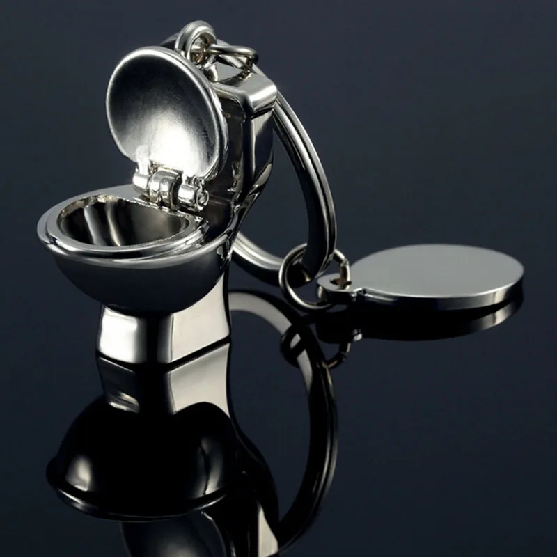 1 шт. Посеребренная цепочка для ключей от унитаза | Автомобили и мотоциклы