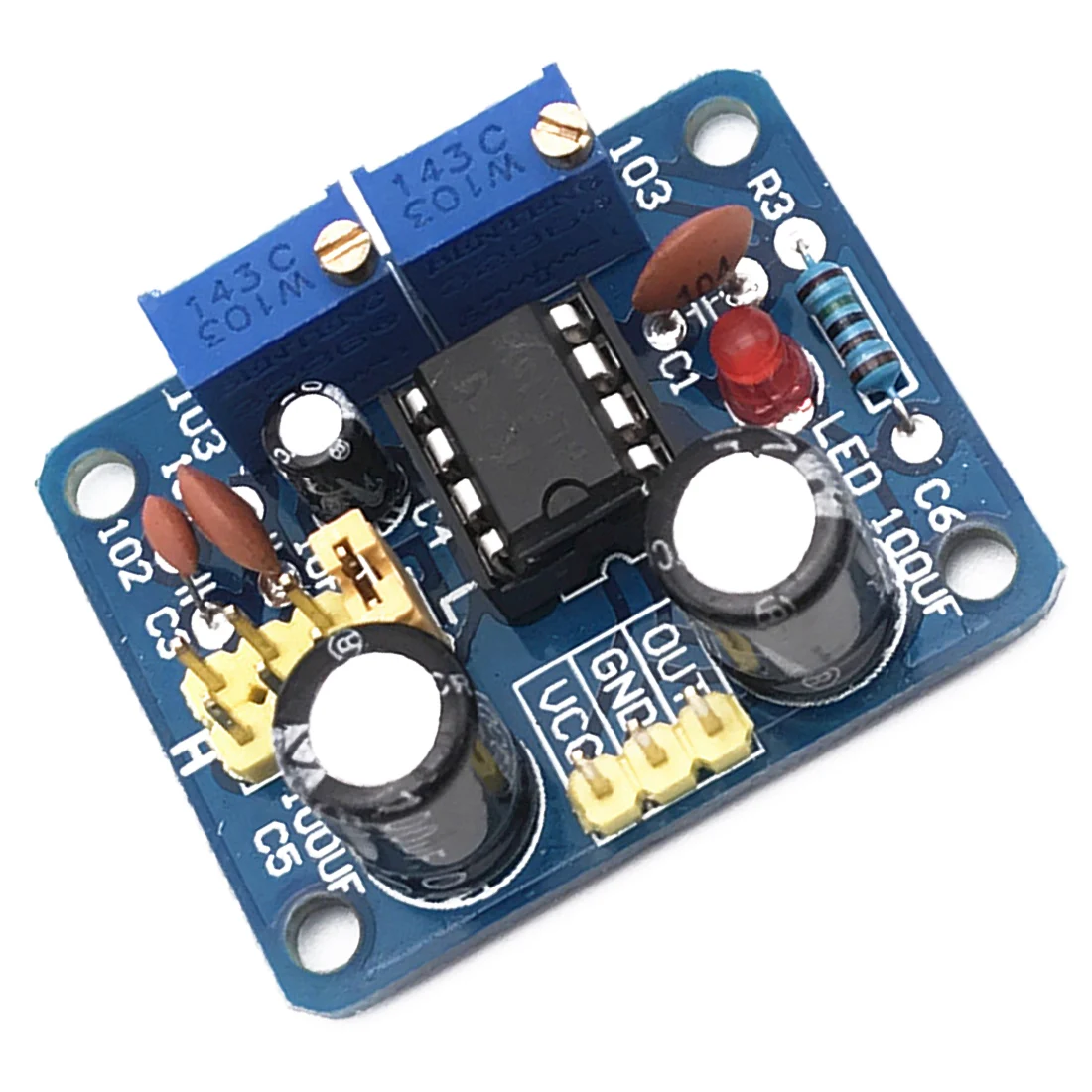 Регулируемый Модуль DIY Kit генератор сигналов квадратной волны NE555 импульсный генератор импульсный стартер рабочий цикл и частота