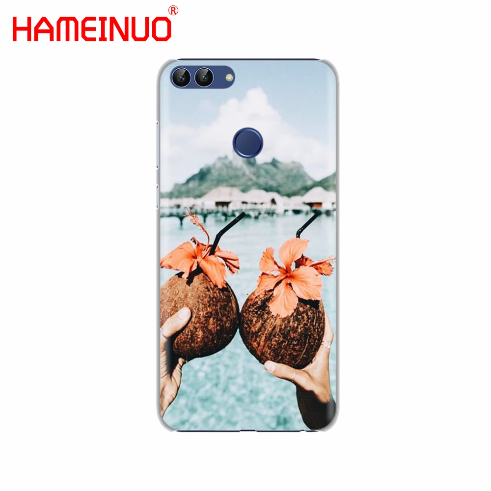 HAMEINUO кокосовый на пляже чехол для телефона Huawei NOVA 2 2S 3e PLUS LITE P smart 2018 enjoy 7s mate 7 8 9 10 pro