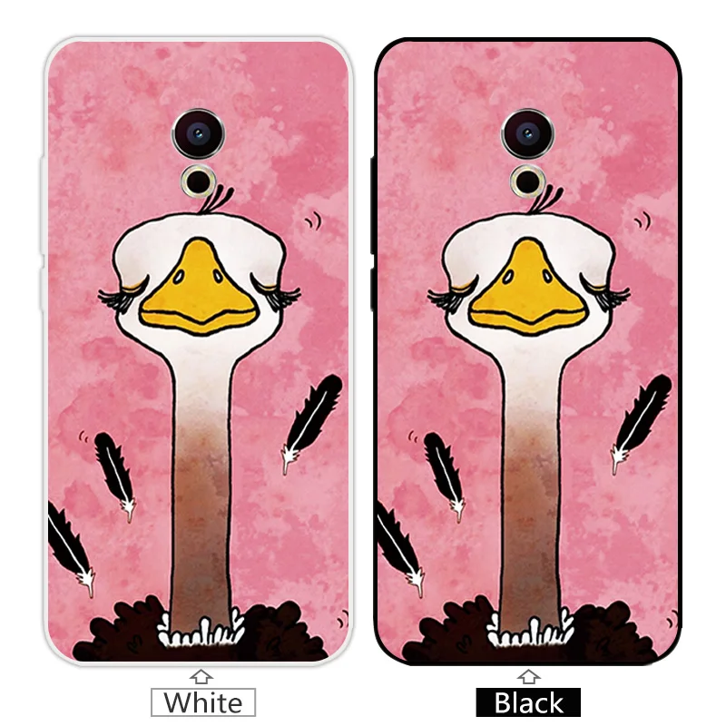 For Meizu Pro 6 / MX6 Case Silicone Soft TPU Pink for Phone Bag Black Back Matte Cover |