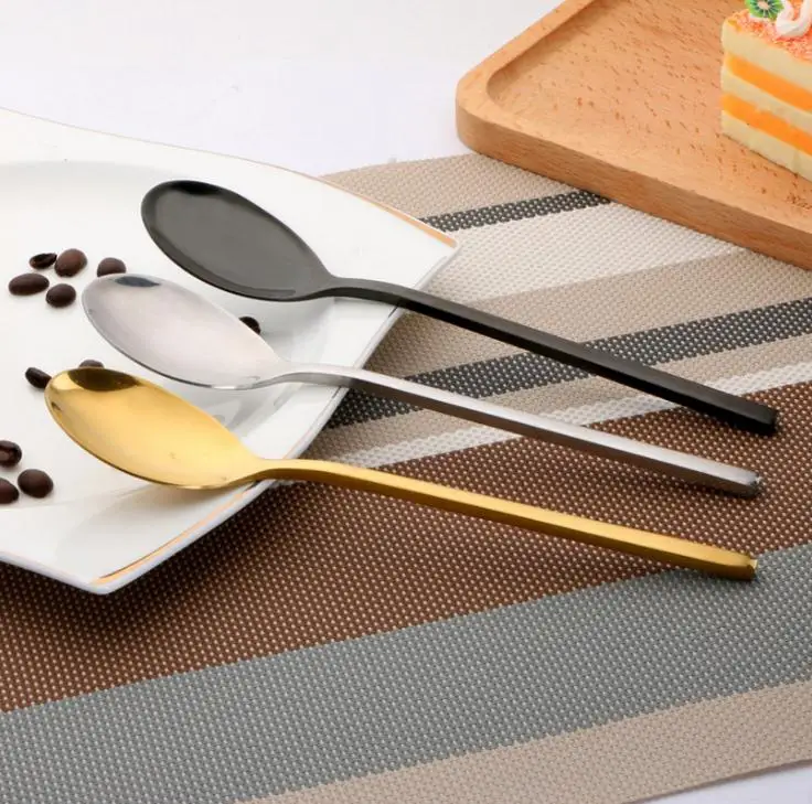 Verkaufen 100set 4 Teil/satz Gold Farbe Edelstahl Geschirr Sets Geschirr Messer Gabel Teelöffel Luxus Besteck Set SN1 100