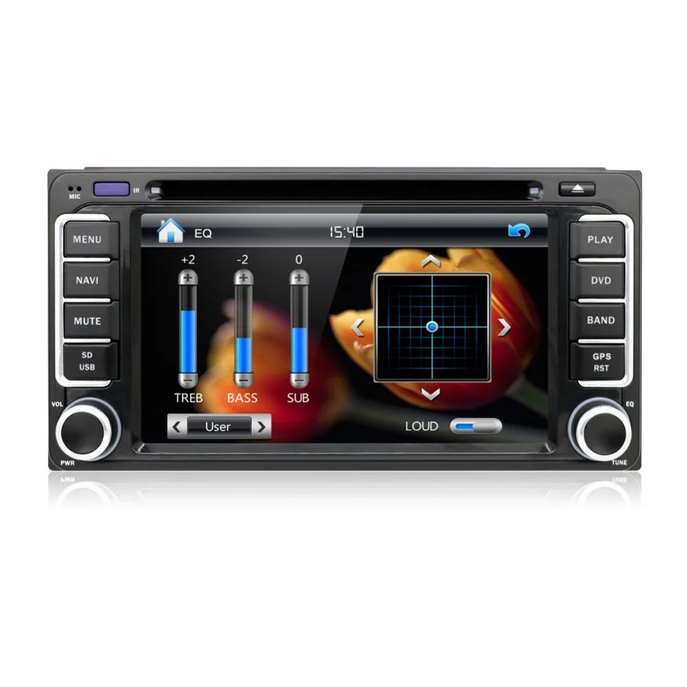 6 2 &quot200*100 автомобиль dvd Радио стерео видео плеер gps для Toyota Hilux Vios Camry Corolla Prado RAV4 2004