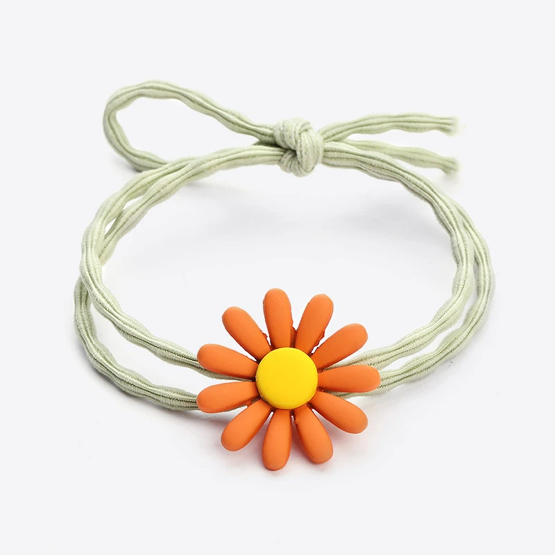 Hair Oranment Fashion Women Girls Flower Elastic Band Ponytail Holder Headbands Scrunchie Rubber Bands Accessories |