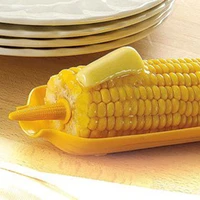12pcs jumbo corn on the cob holders set stainless steel corn skewers prongs hot dog meat forks bbq corn dish plate fork bbq tool