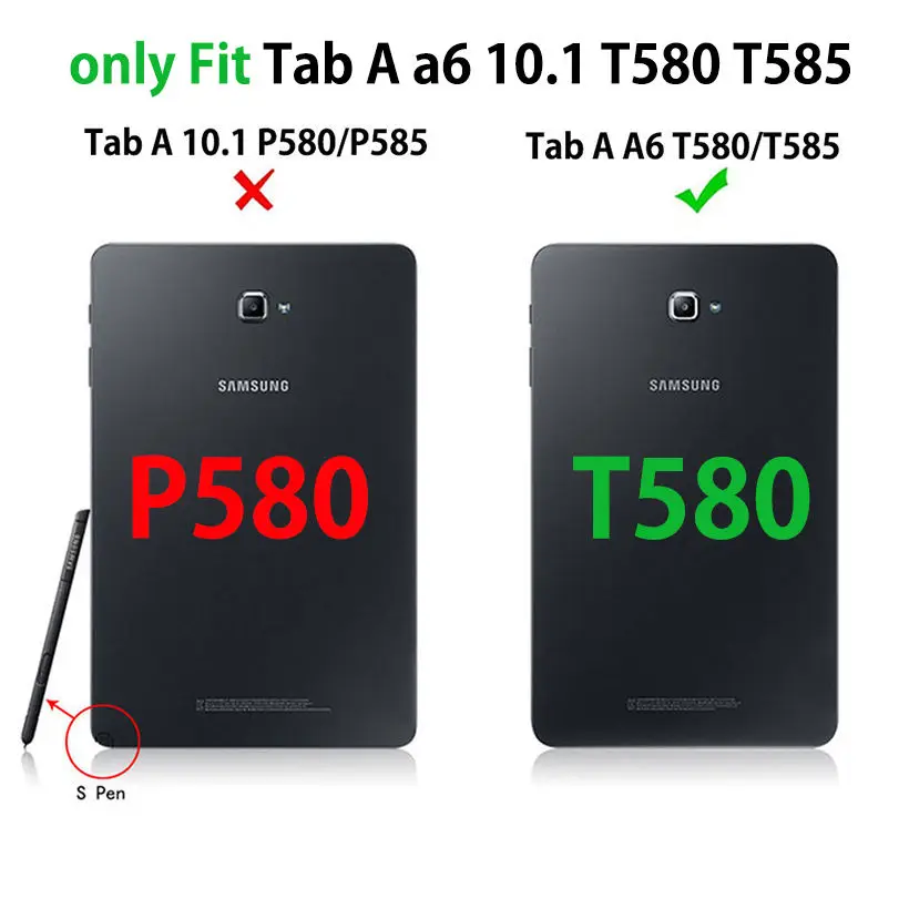 Мягкий силиконовый резиновый чехол из ТПУ для Samsung Galaxy Tab A A6 10 1 2016 T580 T585 SM T580N