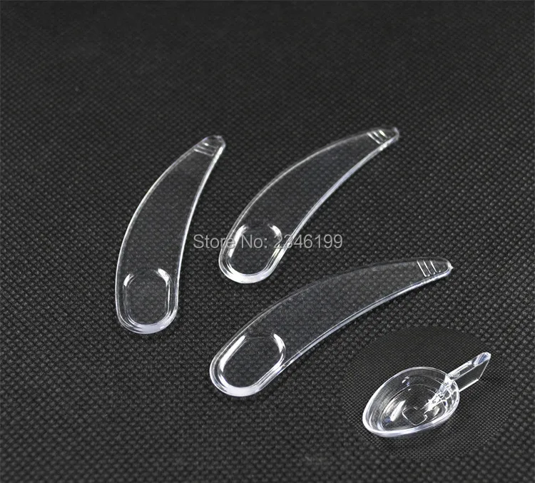 

Wholesale 100Pcs Mini Transparent Facial Mask Stick Spoon With Scale DIY Eye Cream Mixing Spatulas Scoop Makeup Cosmetic Tools