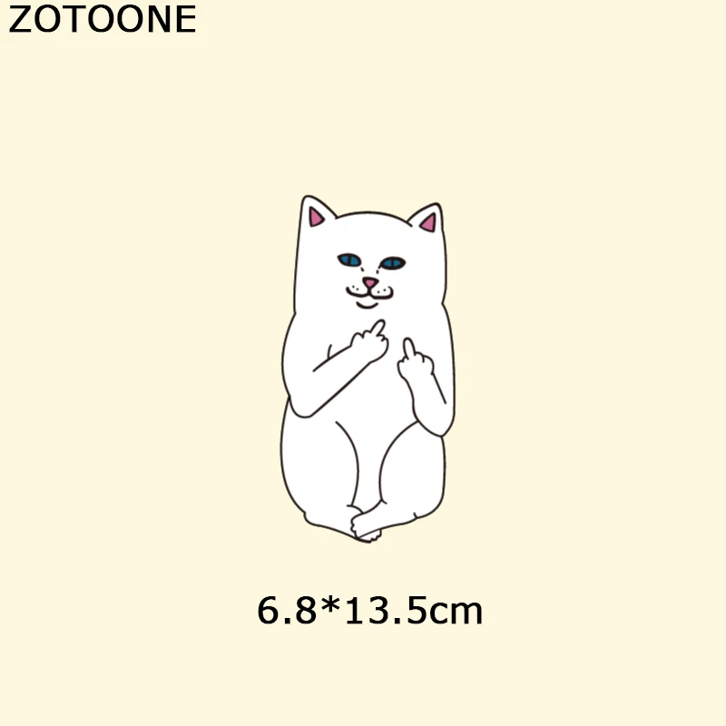 ZOTOONE железная нашивка с животными кошка термонаклейка сделай сам для футболок