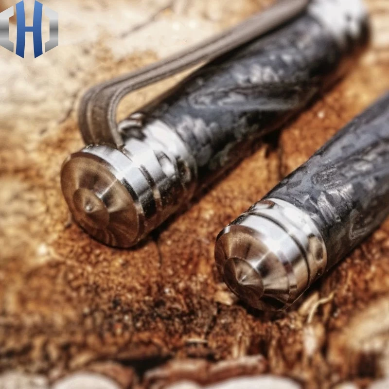 Online Pena Taktis Serat Karbon Titanium Alloy Self-Pertahanan Pertahanan Pena Serangan Kelangsungan Hidup EDC Survival Pena
