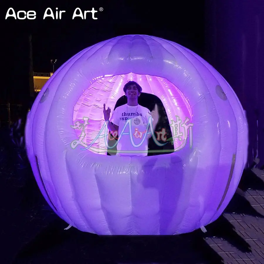 Хороший дизайн киоск в форме sphera надувная кабина для диджея купол торговой
