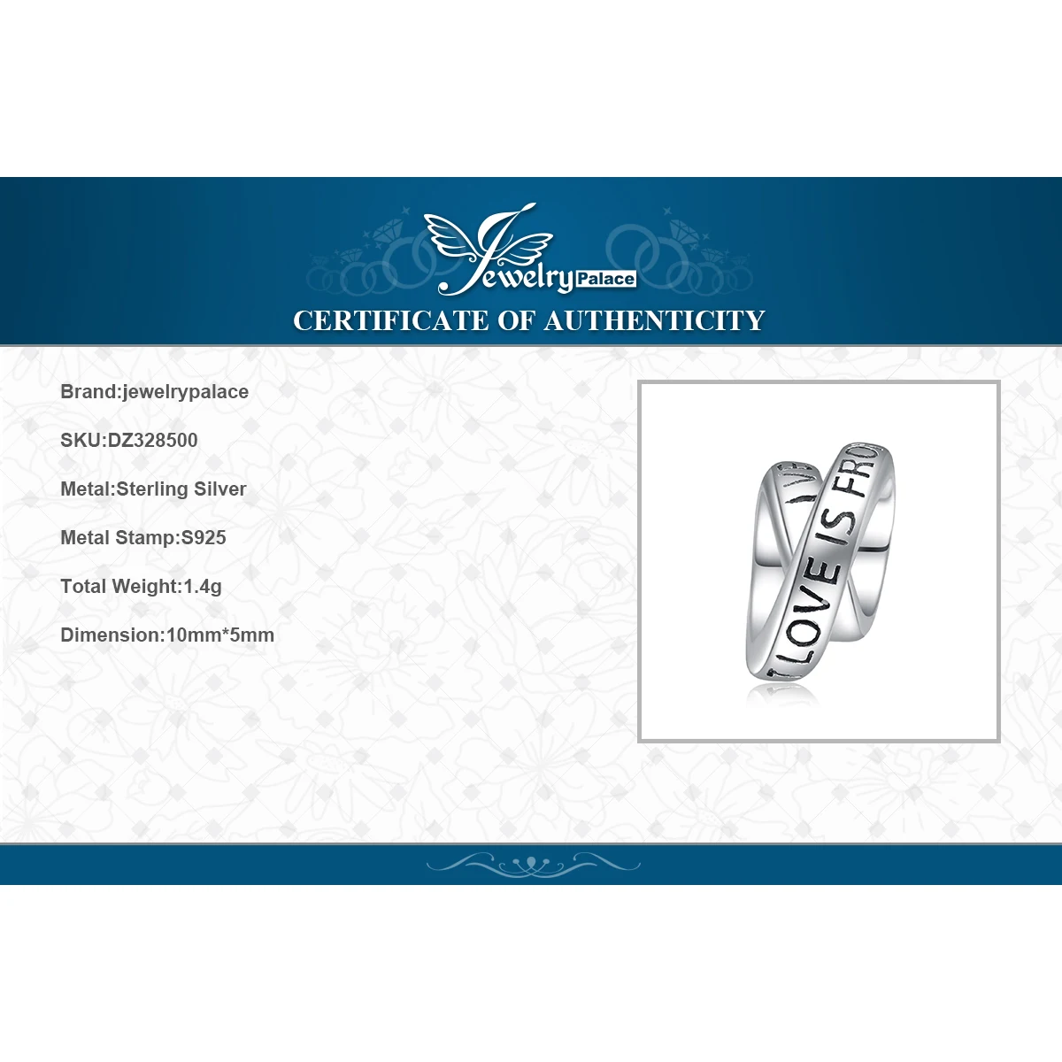 JewelryPalace I Love You Винтаж 925 пробы Серебряный Interlace подвеска в форме шара браслеты