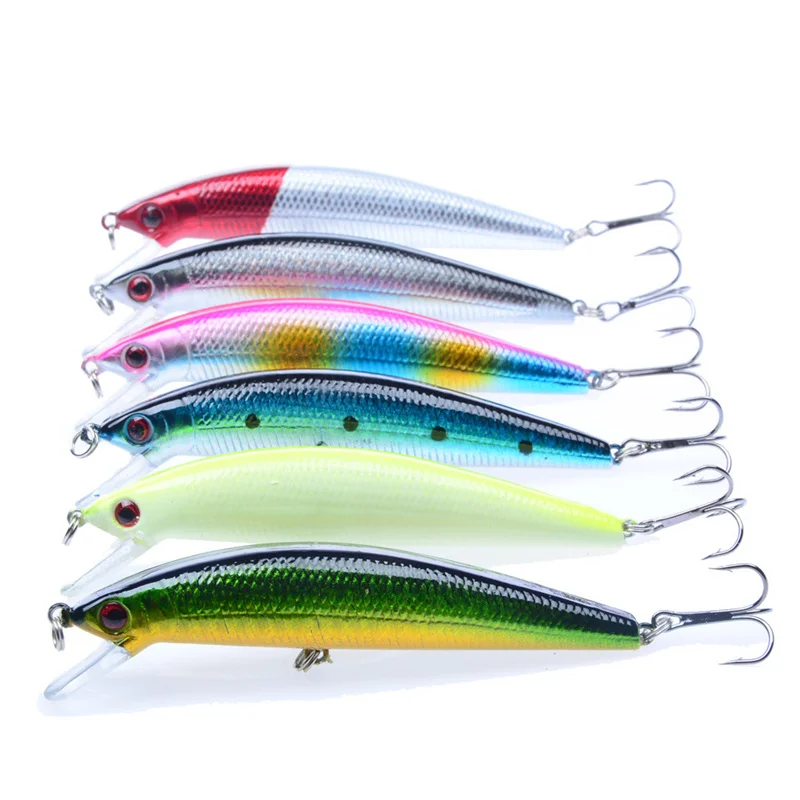 YUEWINS Minnow рыболовная приманка 9 5 см 6 г воблер Crankbait 3D глаза искусственная