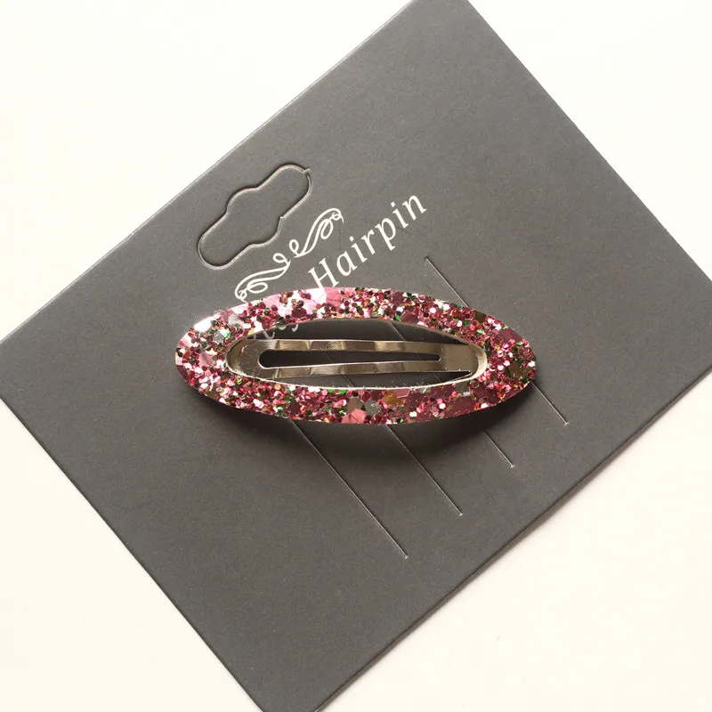 Multicolr pink color 20 шт./10 пар/лот, новинка, заколка для волос с блестками, блестящий детский зажим для волос, высокое качество, Muliticolor, заколки для волос для девочек, детские заколки для волос - Цвет: Multicolr pink color