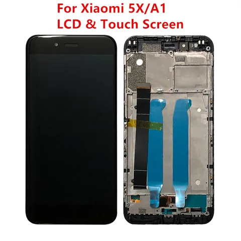 ЖК-дисплей для Xiaomi Mi A1/5X, сенсорный экран в сборе с рамкой для Xiaomi 5X, сменный ЖК-экран для Xiaomi A1, Тест дисплея