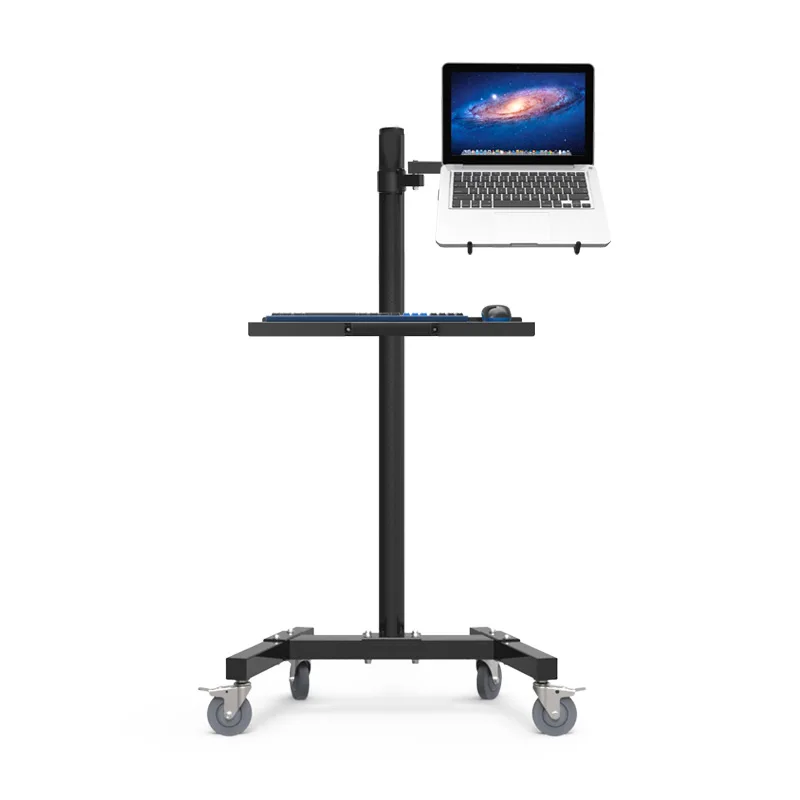 Держатель монитора с двойным креплением + держатель для ноутбука стенд тележка