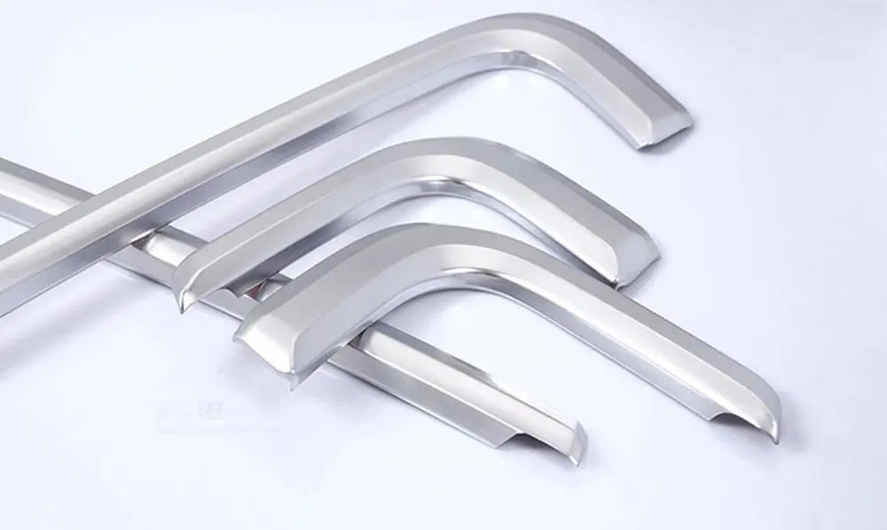 4 шт./компл. салона Аксессуары Боковая дверь Молдинг Накладка для Land Rover Range Rover Sport укладка ABS хром - Название цвета: Silver