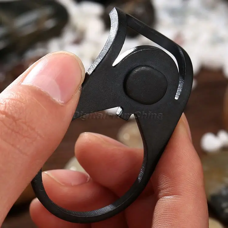 Gohantee 1 шт. Тактический 3 см петля слинг адаптер Крепление Ambidextrous 180 градусов диапазон движения стальная Торцевая Пластина принадлежности для охотничьего ружья