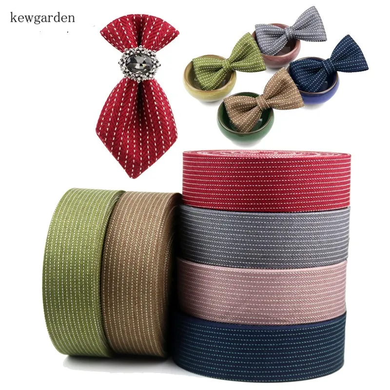 Kewgarden 25 мм 40 мм заусенцы корсажные ленты DIY лук аксессуары атласная лента вручную изготовленная Лента Riband 5 м/лот