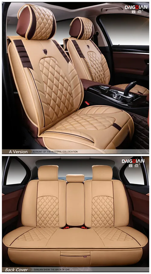 3D Стильный чехол для автокресла для Toyota Camry Corolla RAV4 Civic Highlander Land cruiser 200 Prado 150 120 Prius verso - Название цвета: Version A