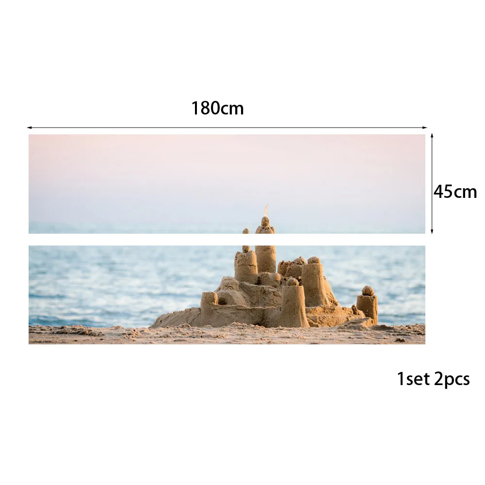 Замок из песка пляжные креплением на спинку кровати Наклейки стены украшения