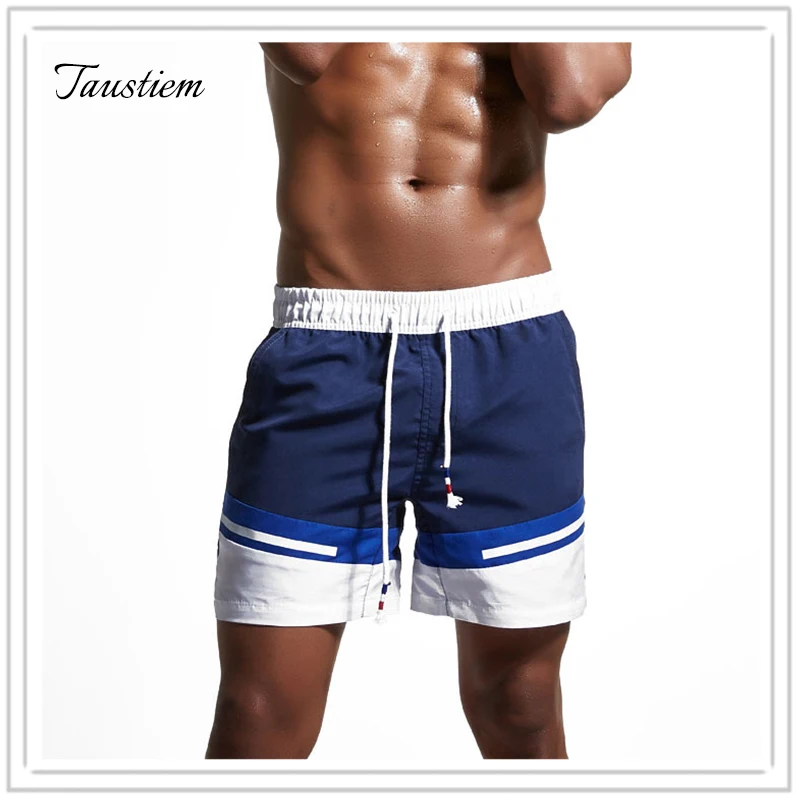 

Taustiem Brand Fashion Men's Casual Knee Length Sweatpants Male Motion Slacks Short Men Home Fitness Exercise Shorts