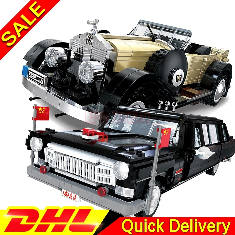 XingBao 03003 HongQi Master Car + 03007 Rolls Royce благородные строительные блоки кирпичи lepinings