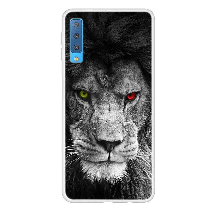 Чехол для Samsung Galaxy A7 2018 A750 Мягкая силиконовая задняя крышка SM-A750 ТПУ чехол