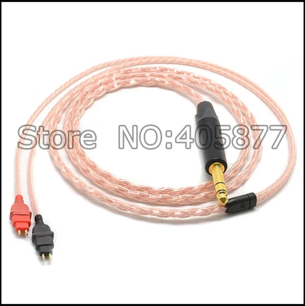 Высококачественные наушники Cable1/4 6 35 мм DIY Hi-end 8 ядер 5n Pcocc медные обновленный