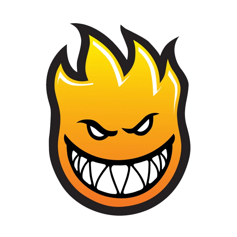 1 шт. скейтборд Cool Spitfire Smiley Модный логотип наклейка водонепроницаемый для