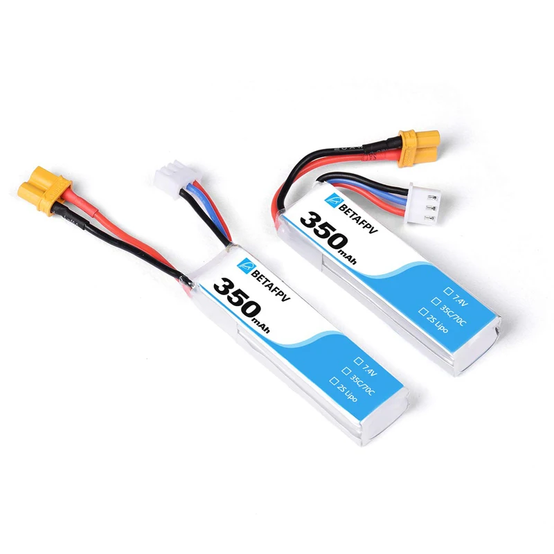 BETAFPV 2 шт 350mAh 2S Lipo батарея 35C/70C 7,4 V XT30 20AWG силиконовый провод 2S Whoop Drone Beta75X бесщеточный Дрон