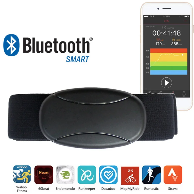 Водонепроницаемый пульсометр беспроводной монитор сердечного ритма Bluetooth