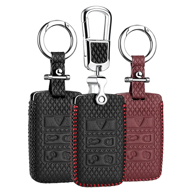 luckeasy car key cover for LAND ROVER Range Rover Velar 2018 discover 5 Case Remote Keys Shell leather key4y | Автомобили и