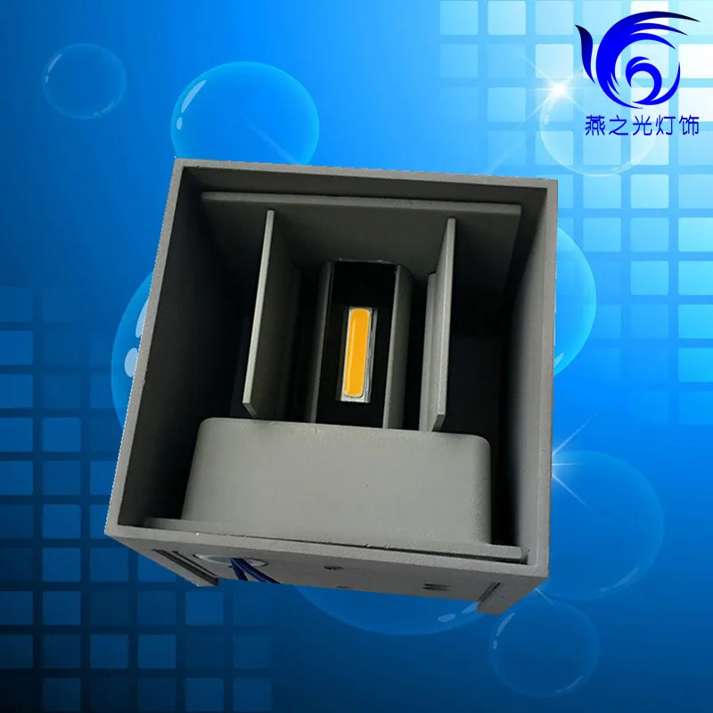 Светодиодный водонепроницаемый настенный светильник квадратная уличная лампа