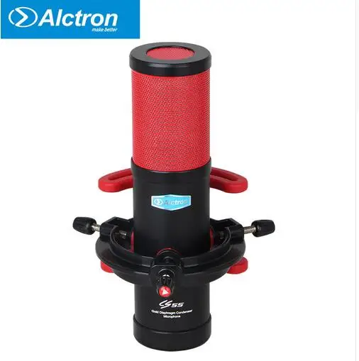 Alctron CS55 большой мембранный конденсаторный записывающий микрофон, используемый в студии, записи и сцены