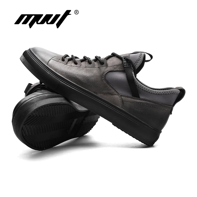 Черные классические мужские повседневные туфли из натуральной кожи модные MVVT