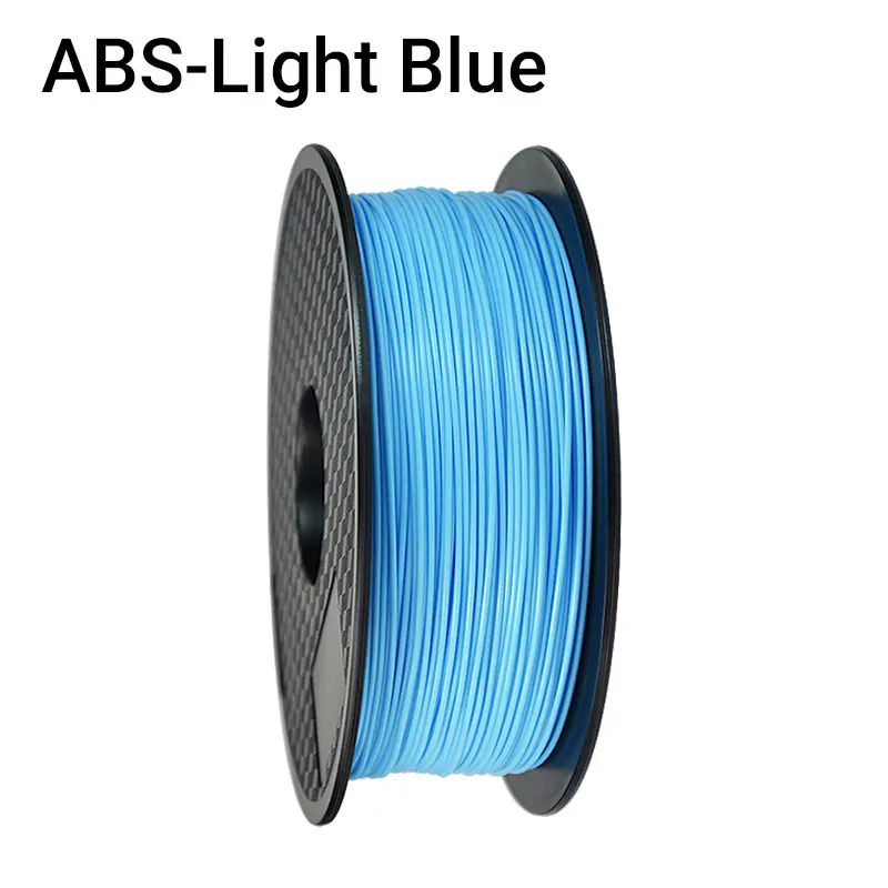 Light Blue TOPZEAL Премиум твердый АБС-пластик с диаметром нити 3D-принтеры 1,75 мм 1 кг Пластик резиновая расходных материалов Материал черный Цвет для 3d печать - Цвет: Light Blue