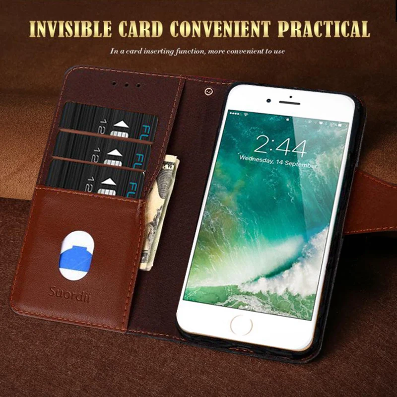 Suordii Cover For Huawei Honor 7X cases Wallet Leather Book 7x Flip Phone Case huawei Honor7x 5.93" | Мобильные телефоны и