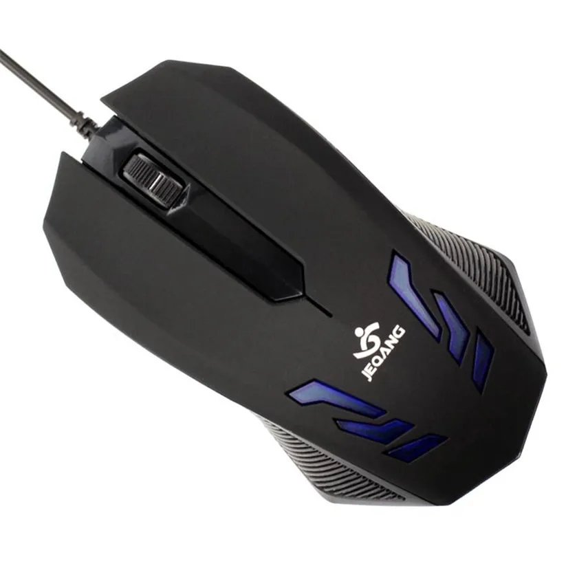 USB Проводная оптическая мышь Blue ray 2000DPI для ПК и компьютера|wire hanger|mouse clipwire resistor |