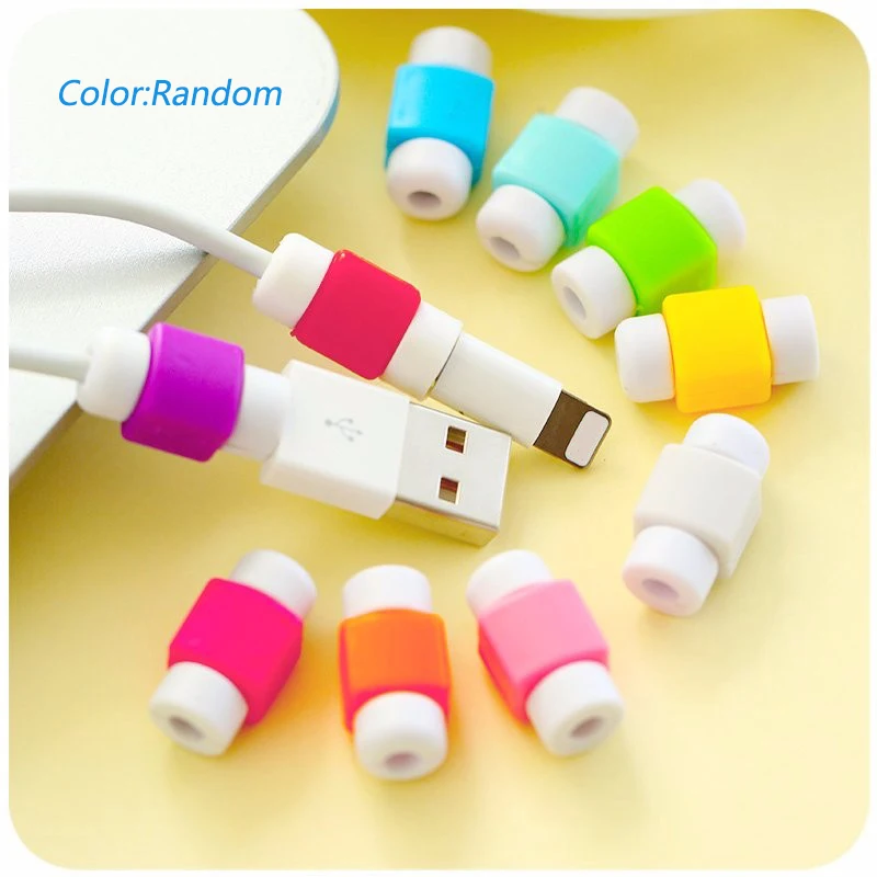 10 шт USB кабель протектор Saver Наушники Шнур защита провода крышка 8Pin зарядное